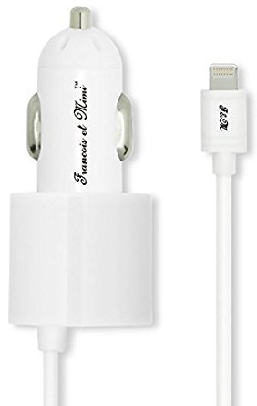 3.4A Apple Certified Rapid Coiled Lightning Car Charger