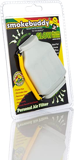 Smoke Buddy Junior Glow in the Dark White - Personal Air Purifiery and Odor Diffuser