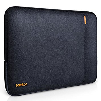 Tomtoc 360° Protective Sleeve for New 13 Inch MacBook Pro with Touch Bar Late-2016/ 12.9 Inch iPad Pro, Shockproof, Spill-Resistant, Black Blue