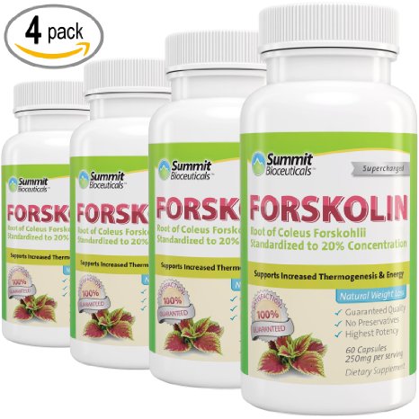 Summit Bioceuticals Forskolin For Weight Loss Pure Coleus 240 Count