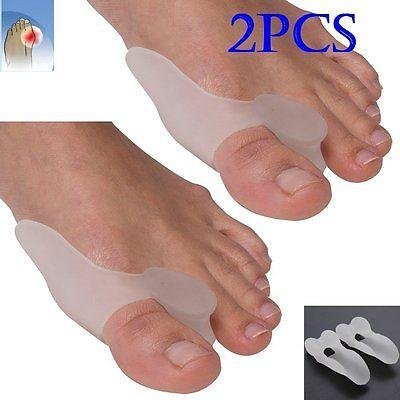 Cerkos Gel Toe Separators Stretchers Bunion Spacers Straightener Corrector Alignment Which Reduces Toe and Foot Discomfort, Alleviates Tension, Stretches and Aligns Toes, Increases Circulation, Straighten Bent Toes, Realigns Joint, Improves Balance,