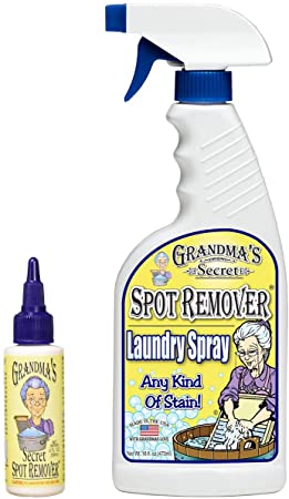 Grandma's Secret Spot Remover Laundry Spray - 16 oz and 3 oz Travel Size Combo