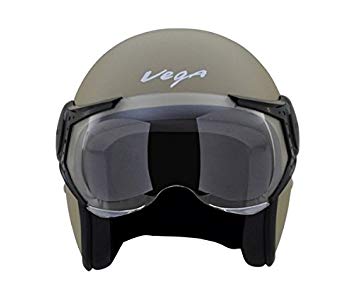 Vega Jet Open Face Helmet (Dull Desert Storm, M)