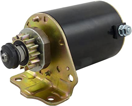 New Starter for John Deere Lawn & Garden Tractor L100 1 Cyl. 0.5L 498cc 30cid 2002-2005 Briggs & Stratton 14HP-18HP 14T Steel gear Toro Zero, Turn, New Holland, Scotts 111025 SE501848 30221 BS693551