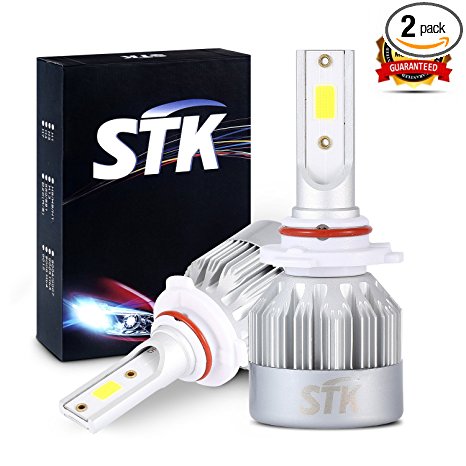 STK 9005 LED Headlight Bulbs, 70W 10000LM 6000K All-in-One HB3 Car Led Headlamp Conversion Kit, Cool White - 2 Year Warranty ( Pack of 2 )