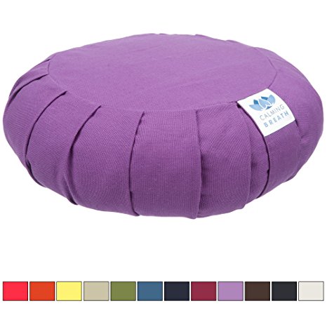 CalmingBreath Zafu Meditation Cushion - Fits All Sizes