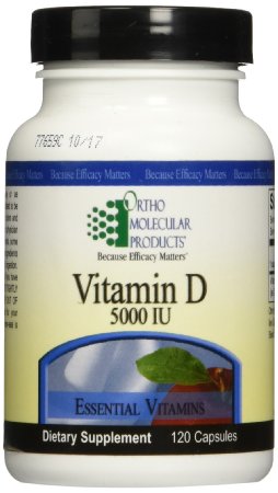 Ortho Molecular Product Vitamin D -- 5000 IU - 120 Capsules