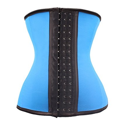 DawnRaid Women's Latex Underbust Workout Steel Boned Corset Waist Trainer