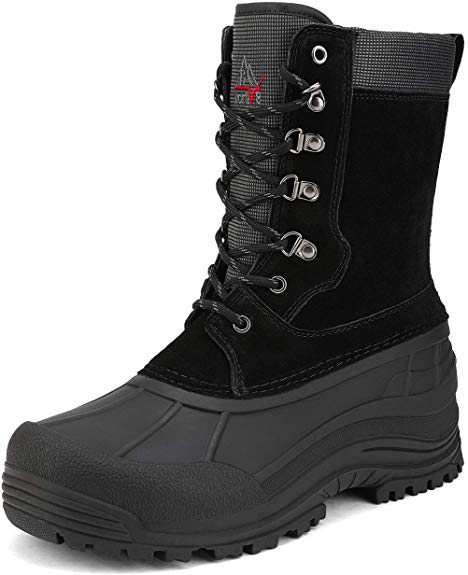 NORTIV 8 Men's Waterproof Hiking Winter Snow Boots