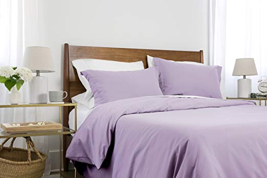 Southshore Essentials - Easy Case and Soft 3-Piece Duvet Cover Sets, King/California King, Lilac