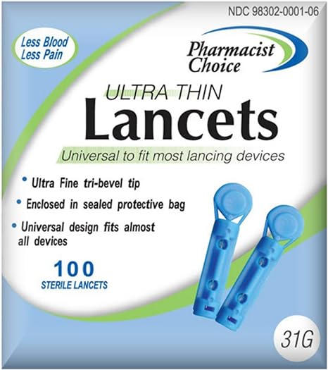 Pharmacist Choice Twist Top 31G Lancets 100s # 898302001609