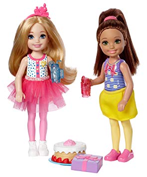 Barbie Club Chelsea Birthday Party Dolls & Accessories, 2 Pack