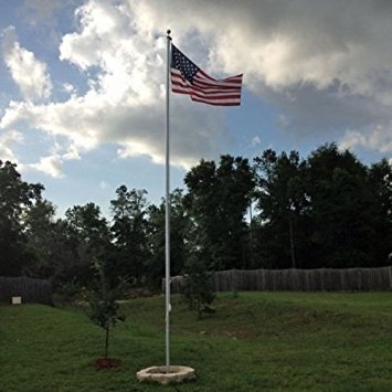 25 Foot Sectional Aluminum Flagpole