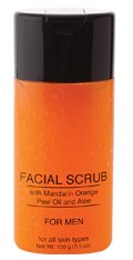 Jolie Facial Scrub W/ Mandarin Orange Peel Oil & Aloe - For Men 3.5 oz.