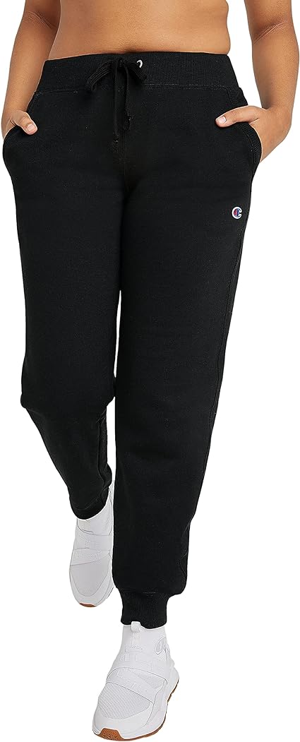 Champion Women's Joggers, Powerblend, Fleece, Warm and Comfortable Joggers for Women, 29" (Plus Size Available)