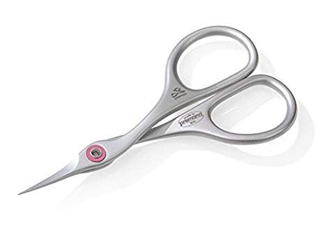 Stainless Steel Curved Pointed Cuticle Scissors, New Ring Lock System. Made in Italy