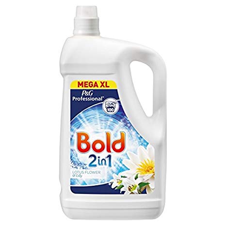 ( 5Ltr Pack ) Bold Professional Washing Liquid Lotus Flower & Lily 5L 100 Washes