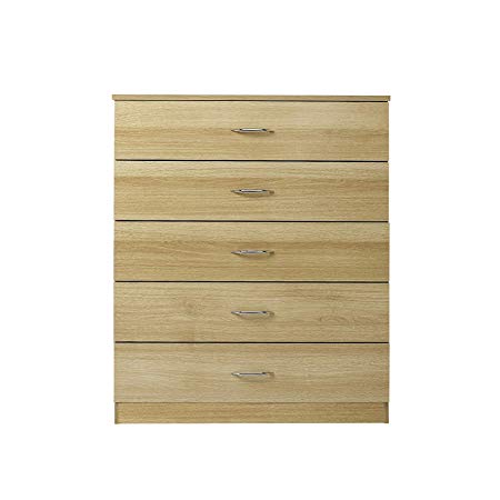 Laura James | Tall Chest of Drawers | 5 Drawer | Bedroom Furniture (OAK)