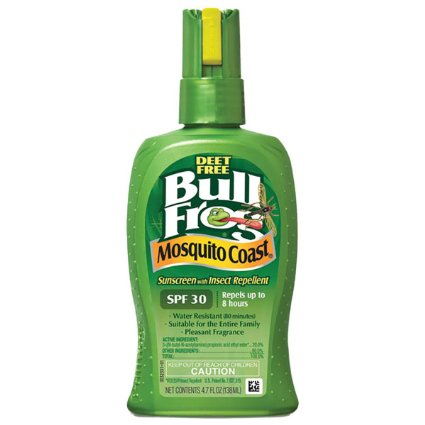 Bull Frog Sunblock with Insect Repellent, Mosquito Coast, SPF 30, 4.7 Fluid Ounces