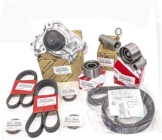 Timing Belt Water Pump Kit for Toyota 2001-2006 3MZFE V6 3.3L Camry Sienna Solara Highlander