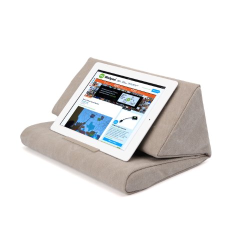 IPEVO PadPillow Pillow Stand for iPad mini iPad Air iPad 4 iPad 3 iPad 2 iPad 1 Nexus and Galaxy - Light Khaki