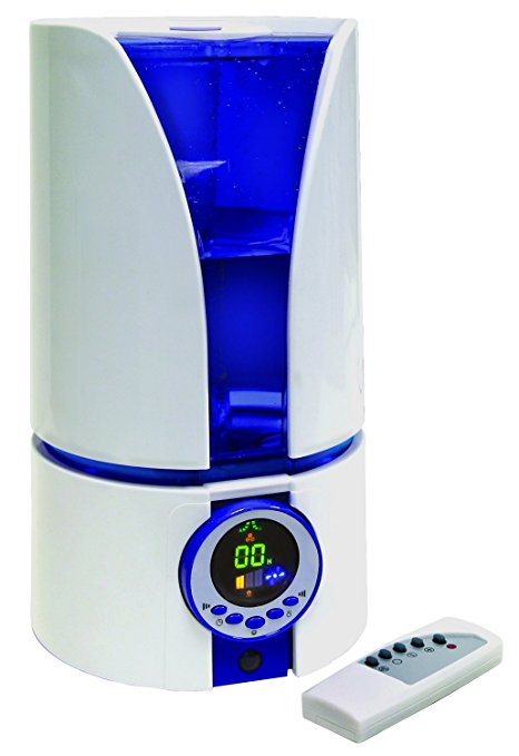 Quiet Ultrasonic Cool Air Mist Filter-free Humidifier 1.1 Gallon with Remote