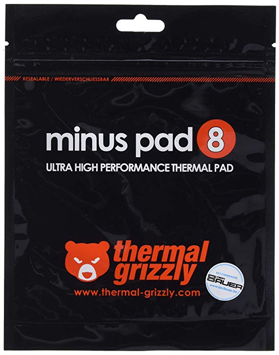 Thermal Grizzly Minus Pad 8 (Thermal Pad) 120x20x1.0mm - 2-pack