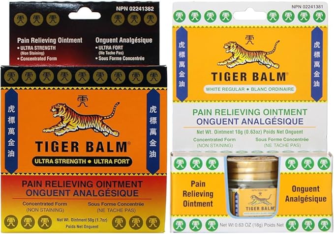 Tiger Balm Ultra Pain Relieving Ointment & Pain Relieving Ointment