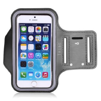 Lifetime Warranty   FREE Screen Protector Eco-Friendly Tribe Sports Running Armband   Key Holder Anti Slip Sweat Resistant For Apple iPhone 6 Plus (5.5") Samsung Galaxy S4 S5, Note 3 (iPhone 6 Plus Grey)