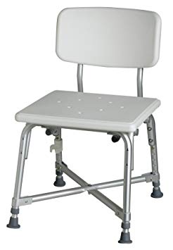 Medline Bariatric Aluminum Bath Bench with Back