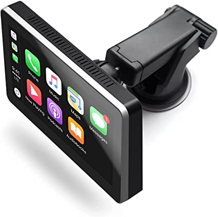 Car and Driver INTELLIDASH PRO Wireless Apple Carplay and Android Auto 11 ONLY 7'' IPS Touchscreen with Bluetooth, Mirror Link, SiriusXM, Google, Siri Assistant. Dash Windshield Mounted