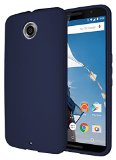 Diztronic Full Matte Flexible TPU Case for Motorola Nexus 6 Blue - Retail Packaging