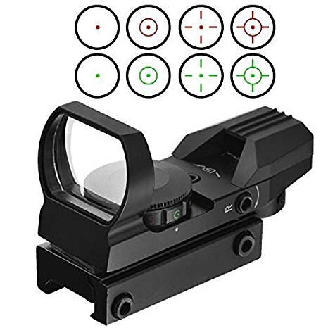 Feyachi Reflex Sight Red/Green Dot Sight 4 Reticles for Rifle fits for Weaver or Picatinny Rail