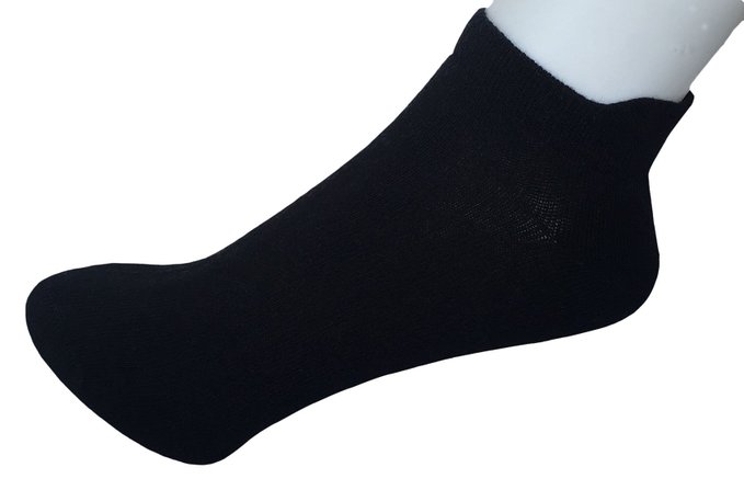 Yomandamor Womens Comfort Ankle Casual Socks With Heel Grip6 PackBlackSize 9-11