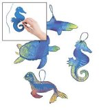 Fun Express 24 Magic Color Scratch Ocean Animal Ornaments Assorted Styles