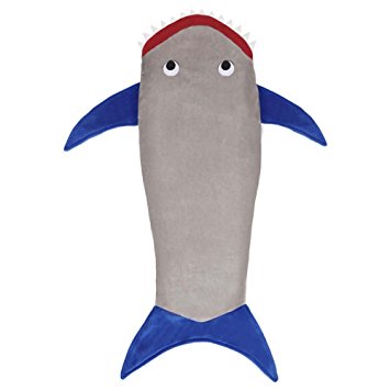 RGTOPONE Winter Soft Shark Tail Blanket Unisex Air-Conditioned Four Seasons Warm Throw Watch TV Afternoon Nap Fishtail Flannel Sofa Quilt Bed Sheet Bag Office School for Kids Teens Slim Adults