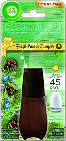 Air Wick Essential Mist, Essential Oil Diffuser Refill, Woodland Pine, Holiday scent, Holiday spray, Air Freshener