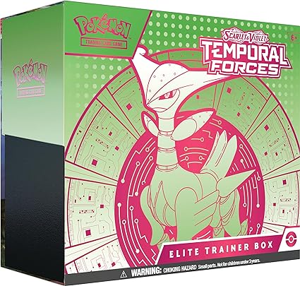 POKEMON TCG: Scarlet and Violet: Temporal Forces: Elite Trainer Box: Iron Leaves