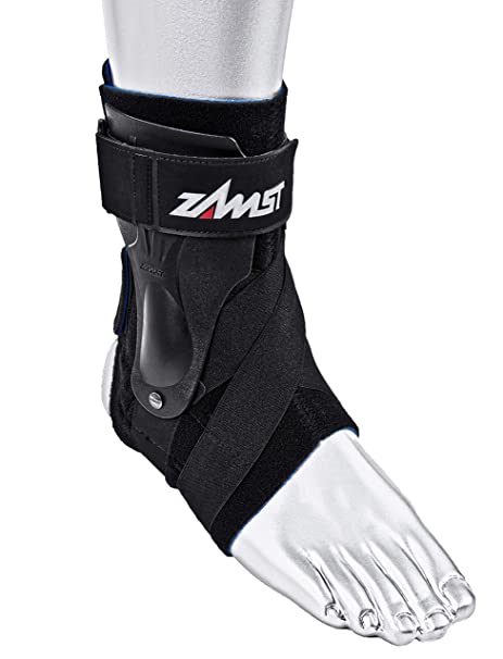 ZAMST 470603 A2-DX Right Ankle Brace, Black, Large