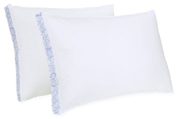 BioPEDIC Sleep Styles Extra Firm Density Gusseted Sidewall Bed Pillow, Standard, White, 2-Pack