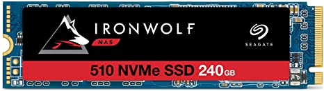 Seagate IronWolf 510 240GB NAS SSD Internal Solid State Drive – M.2 PCIe for Multibay RAID System Network Attached Storage, 2 Year Data Recovery (ZP240NM30011)