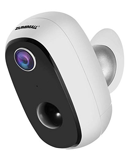 Wireless Rechargeable Battery-Powered Security Camera, 1080P Outdoor WiFi Camera with 2-Way Audio, Waterproof Home Camera with Motion Detection, Night Vision, Deterrent Alarm, Cloud Storage/SD Slot