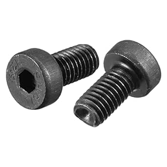 uxcell M5x10mm Hex Socket Thin Head Cap Screw Bolts 12.9 Grade Carbon Steel 20pcs