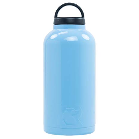 RTIC 267 Double Wall Vacuum Insulated Bottle, 64 oz, Carolina Blue