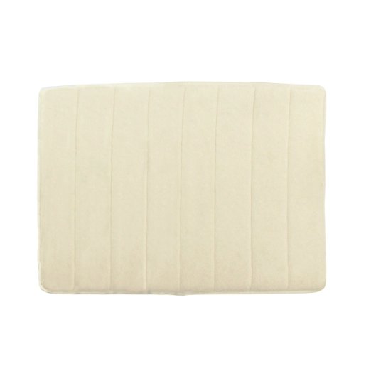 MICRODRY Memory Foam Luxury 33 x 21-Inch Bath Mat - Cream