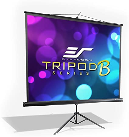 Elite Screens Tripod B, 71-INCH 1:1, Lightweight Pull Up Foldable Stand, Manual, Movie Home Theater Projector Screen, 4K / 8K Ultra HDR 3D Ready, 2-YEAR WARRANTY, T71SB-Z