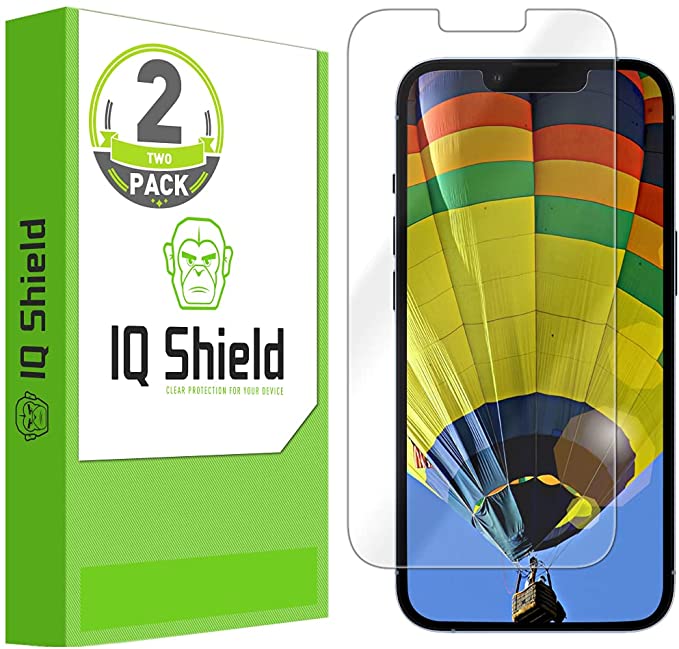 IQ Shield Screen Protector Compatible with Apple iPhone 13 Pro (6.1 inch)(2-Pack) Anti-Bubble Clear Film