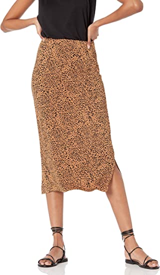 Amazon Essentials Women's Pull-On Knit Midi Skirt