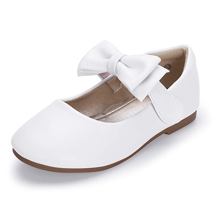 Hehainom Toddler/Little Kid Girl's Mary Jane Dress Shoes Ballerina Flats