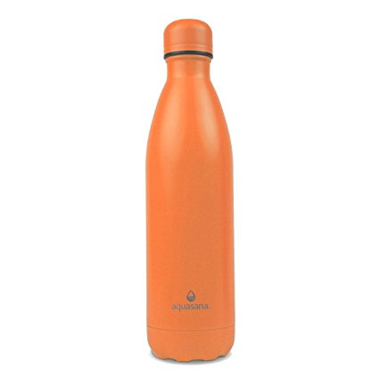 Aquasana AQ-INS-750-ORANGE.D Stainless Steel Insulated Bottle 25 Oz Stainless Steel Insulated Bottle,Orange